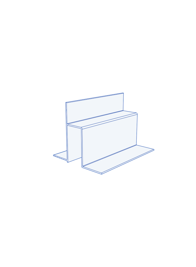 Acoustical Drywall Glazing Track